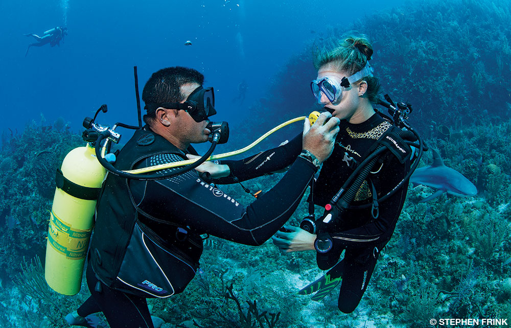 Air sharing underwater